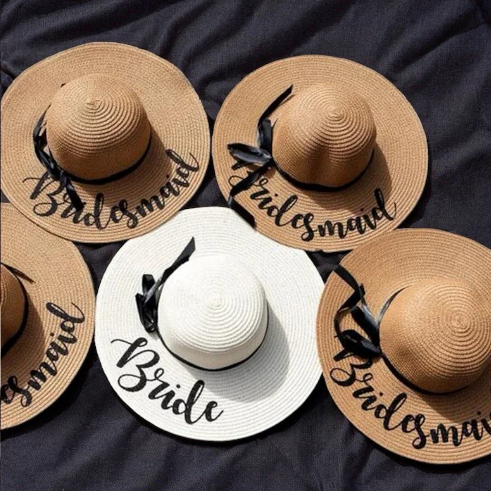 Bride Bridesmaid Floppy Sun Hat