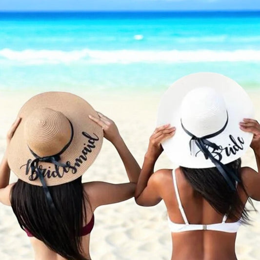 Bride Bridesmaid Floppy Sun Hat