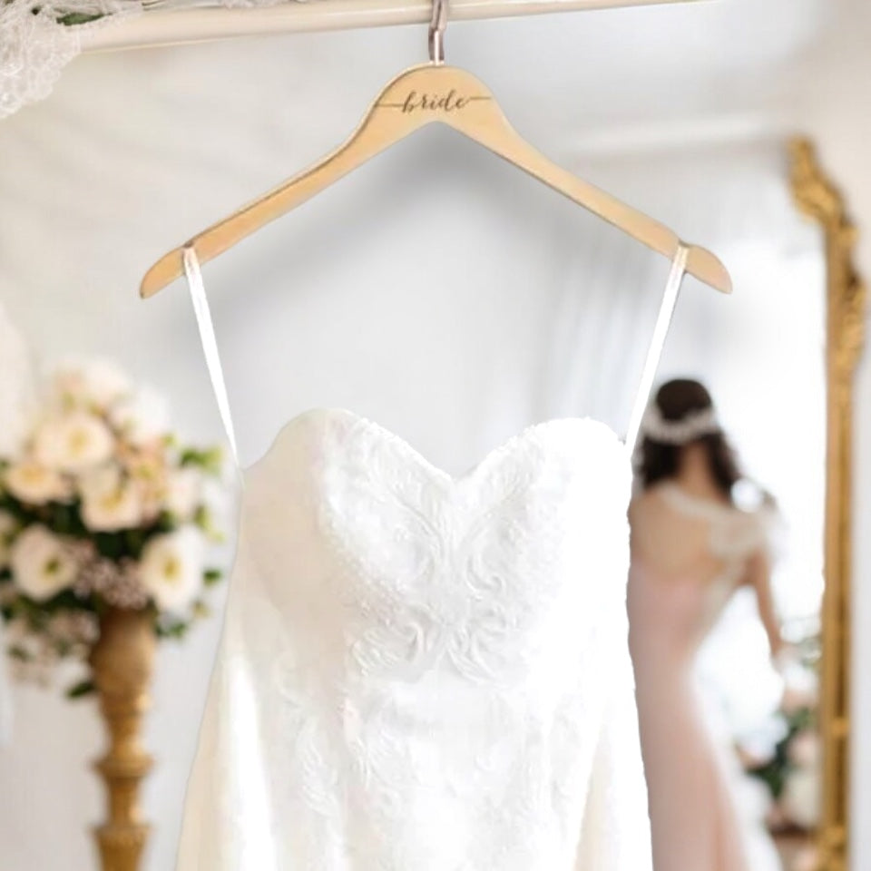 Bride, Groom, Maid of Honour and Bridesmaid Hangers