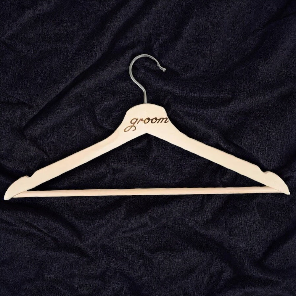 Bride, Groom, Maid of Honour and Bridesmaid Hangers
