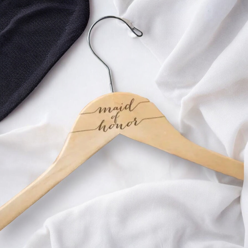 Bride, Groom, Maid of Honour and Bridesmaid Hangers