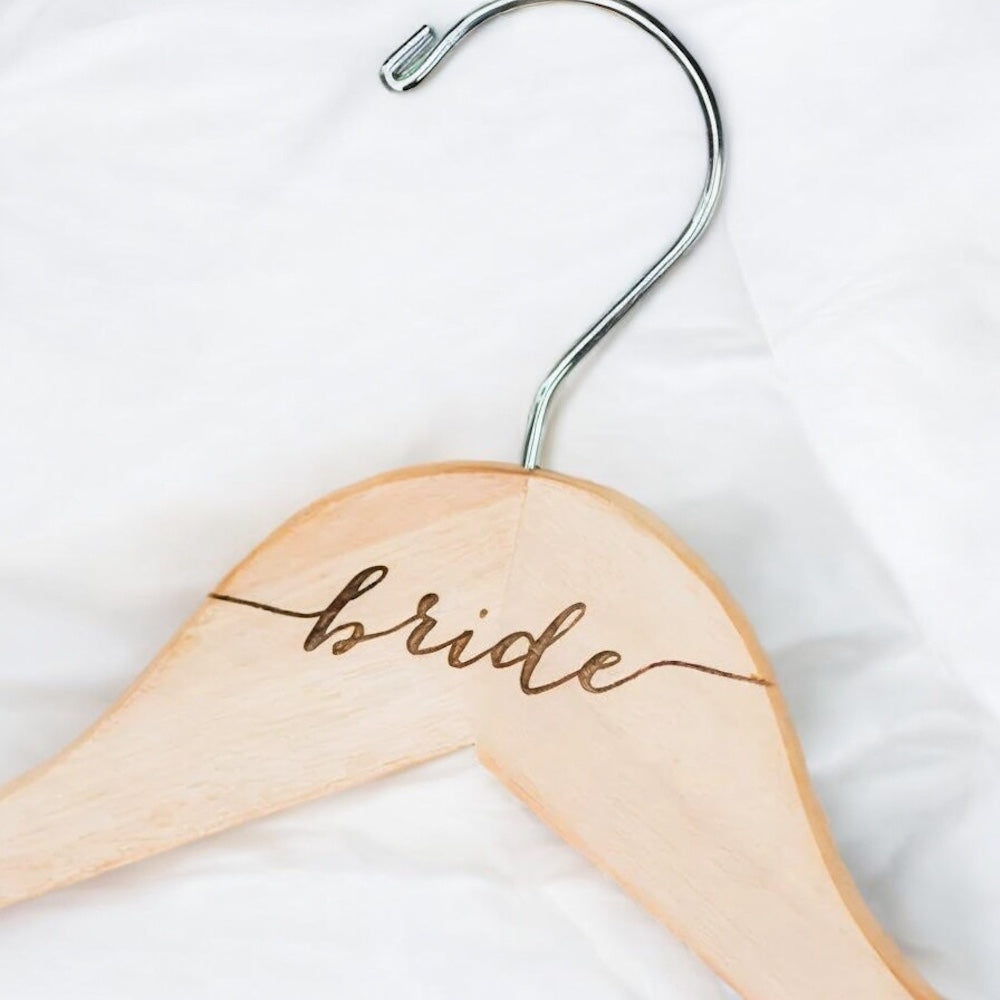 Bride, Groom, Maid of Honour and Bridesmaid Hangers